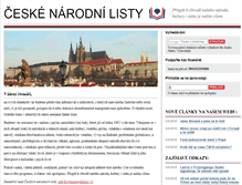 Tablet Screenshot of ceskenarodnilisty.cz
